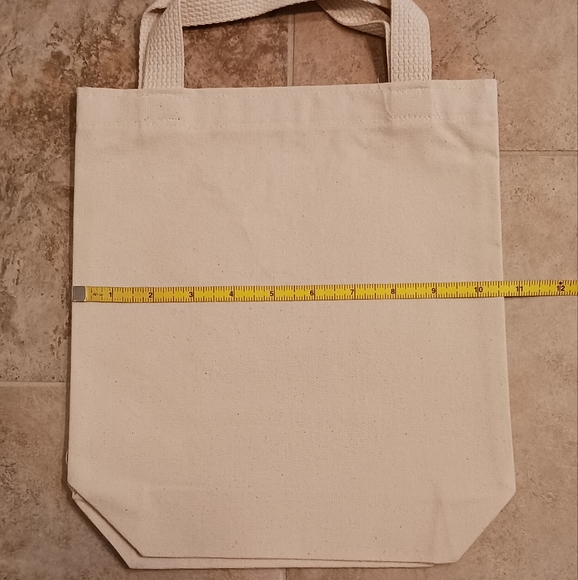 Bride natural cotton canvas tote bag - Picture 6 of 7
